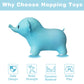 Hotmax Bouncy Horse, Inflatable Bouncing Animals Hopper For Toddlers Or Kids, Ride On Rubber Jumping Toys For Boy Or Girl Birthday Gift (Blue Elephant)