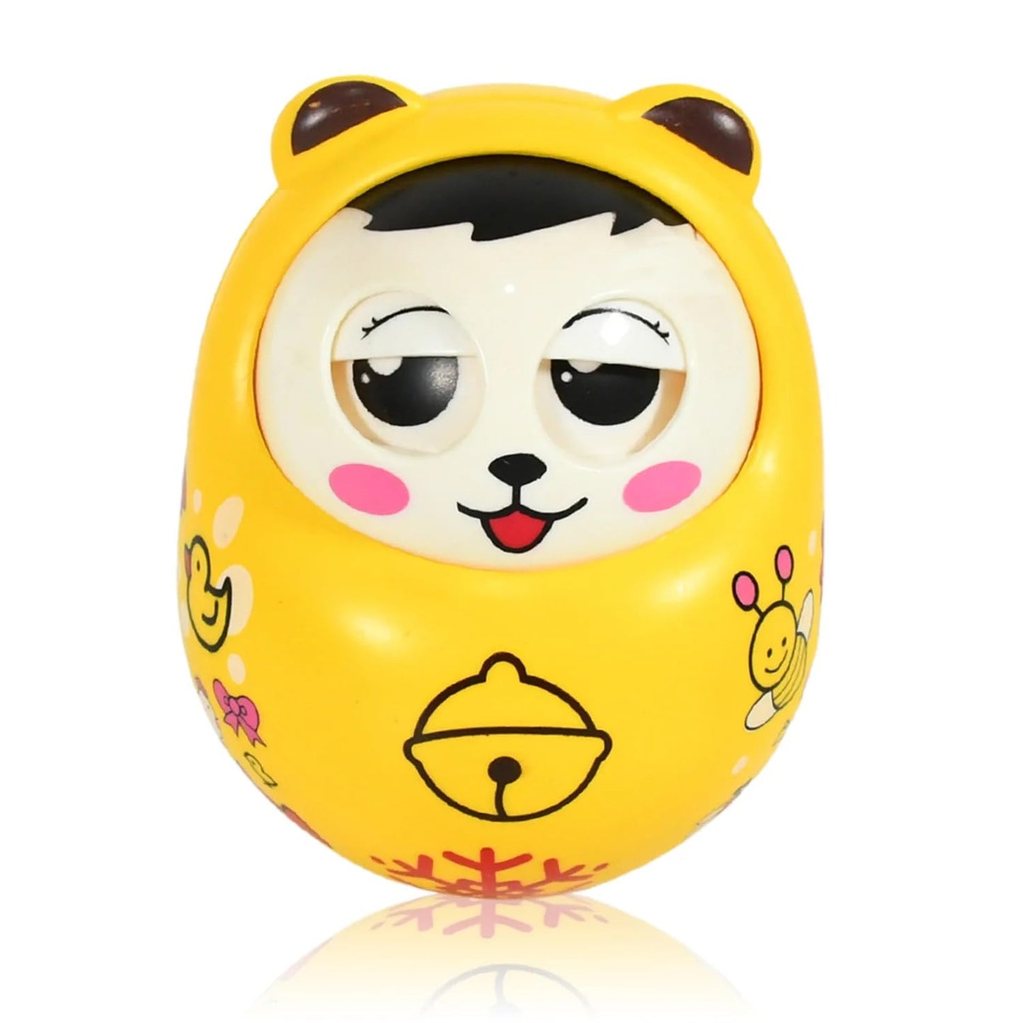 Horizonite Musical Roly Poly Baby Toy | Push and Shake Wobbling Tumbler Doll with Music | Sound Balancing Toy for Baby Boys & Gi