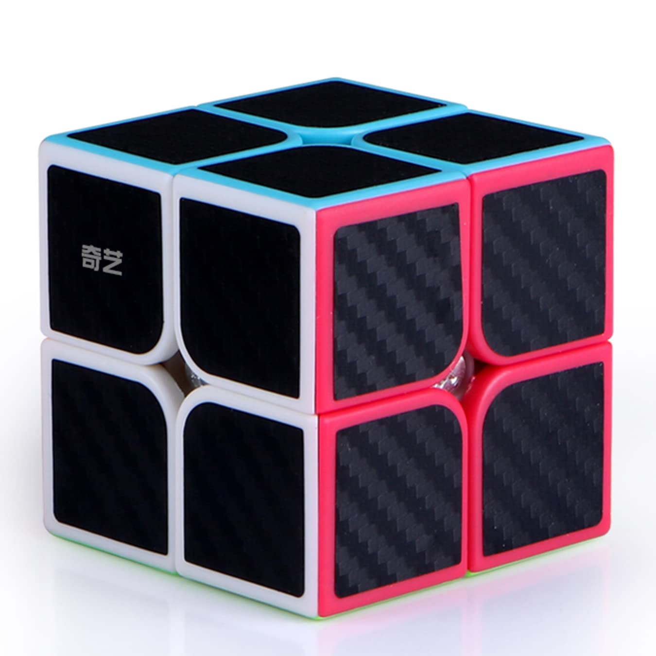 Roxenda 2X2X2 Speed Cube, 2 By 2 Magic Cube Smooth Puzzle Cube 50Mm (Carbon Fiber)