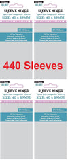 Sleeve Kings ''Space Base Compatible'' Sleeves 40 X 89 Mm (4X110 Pack, 440 Sleeves)