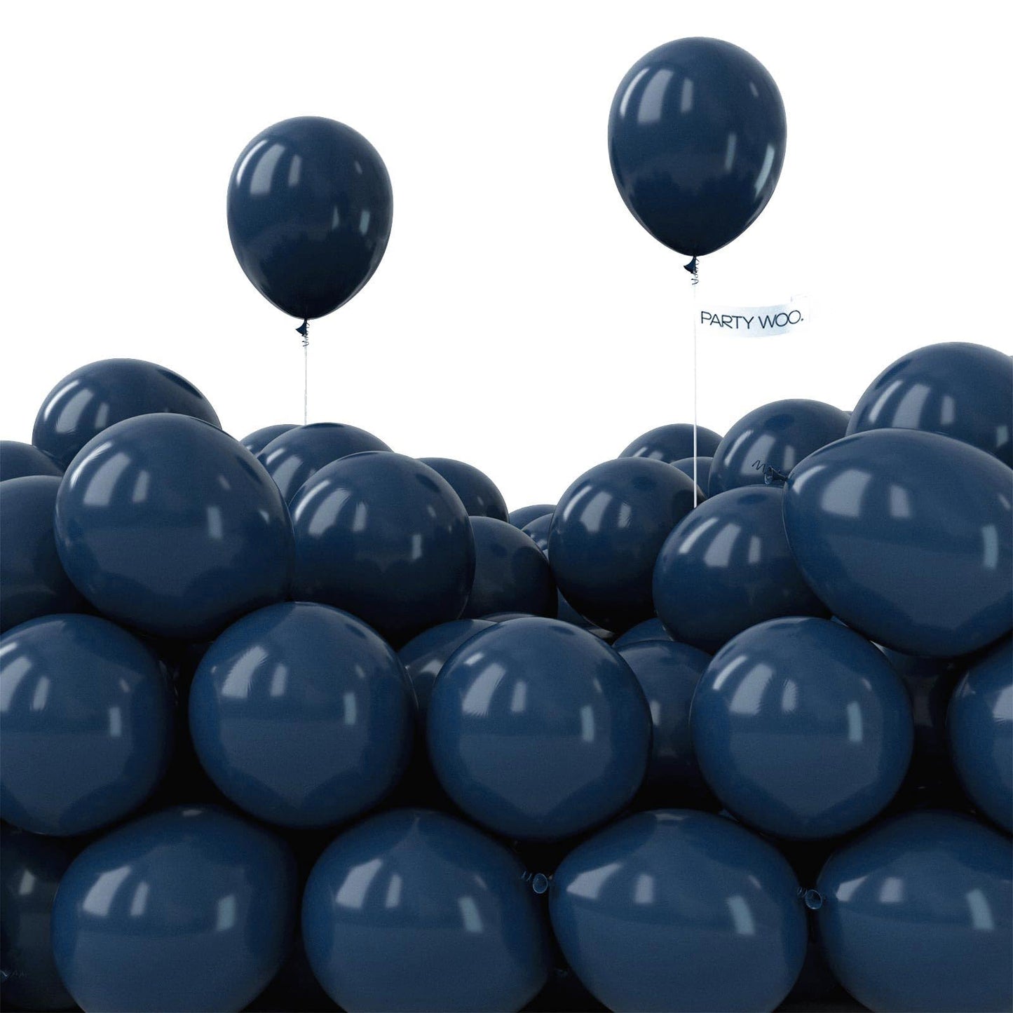 Partywoo Blue Balloons, 50 Pcs 5 Inch Navy Blue Balloons With Balloon Glue, Birthday Balloons, Party Balloons, Blue Party Decorations For Balloon Arch Kit, Wedding, Birthday Decorations Boy Men
