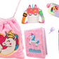 Neel Unicorn 7Pcs All In One Stationery Set For Kids, School Stationery School Supplies Gift Set For Girls Complete Stationery U