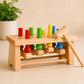 Zac Nest Wooden Hammer Bench Toy with Mallet for Toddlers Ages 13 Years