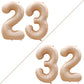 Goer Number 23 Balloons For 23Rd Birthday Party Decorations,42 Inch Jumbo Foil Helium 32 Balloons For 32Nd Birthday Party Decoration (Caramel)