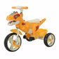 VIZZTY Dinosaur Kids Tricycle - Medium Orange Plastic Bike with Music & Storage Basket for Toddlers 3-7 Years Old