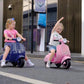Mestari Kids Ride On Motorcycle 3 Wheels Stable Bike Electric Tricycle Toy Slow Start Forward/Reverse Led Mp3 Horn Music Foot Dr