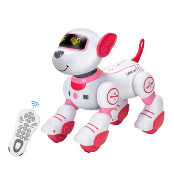 Zreswap Remote Control Robot Dog Toy: Programmable Robotic Puppy for Kids Smart Interactive Robot Pet Dog Dancing Singing Stunt 