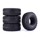 Wonfast 4Pcs Rc Crawler 100Mm Rubber Tires 1.9 Inch Wheels Tyres Set For 1:10 Rc Rock Crawler Car For Axial Scx10 D90 Tf2 Tamiya
