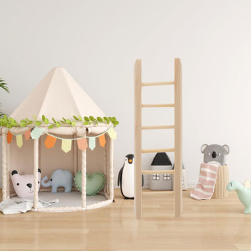 Ipetboom Mini Wooden Step Ladder, 2Pcs 1: 12 Miniature Doll House Furniture Ladder Diy Craft Accessories For Landscape Dollhouse
