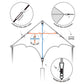 Sgftre Blue Large Delta Kites Flying Toys Easy To Fly