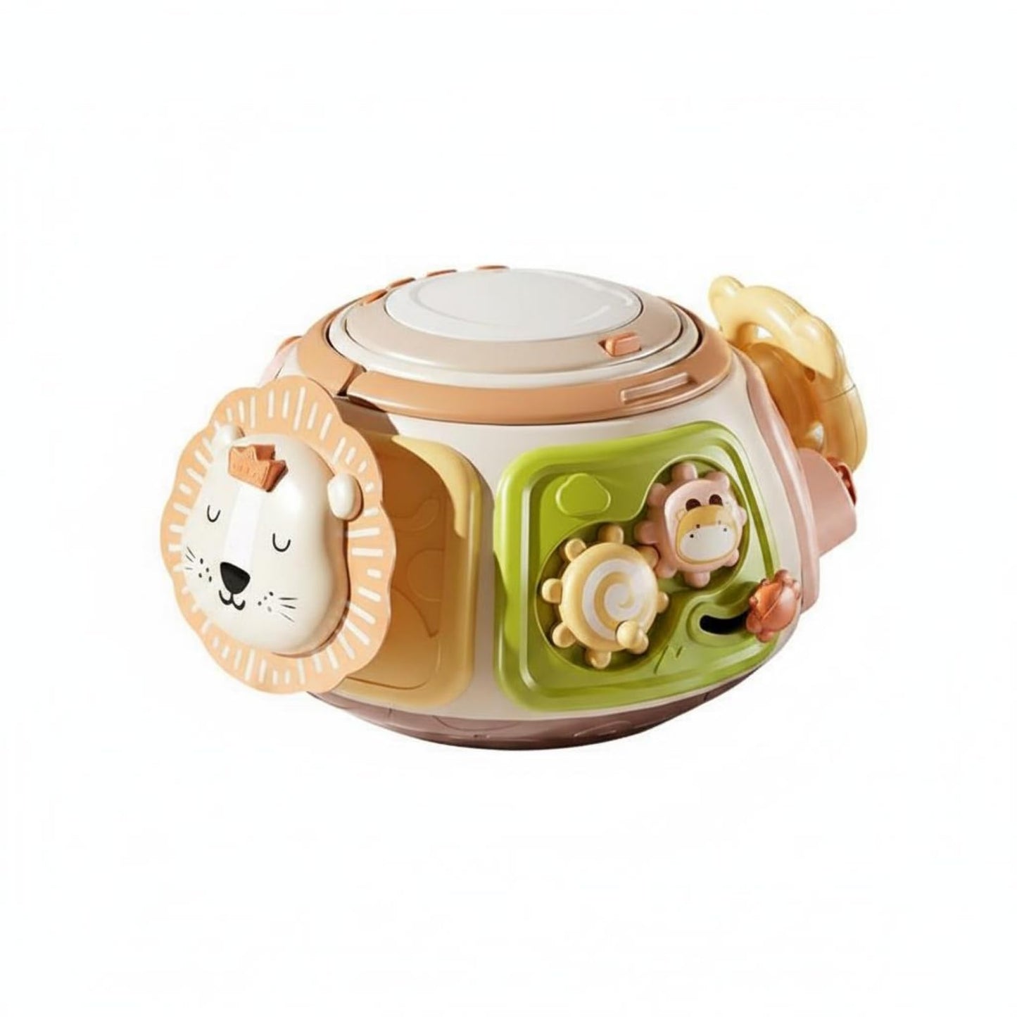 Snappsy Interactive SixSided Activity Toy Educational Sensory Learning Toy HandEye Coordination Music Drum Cube Sliding Parts 