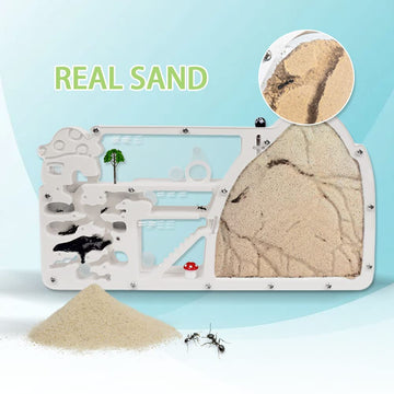 Elnmlht Ant Farm Castle, Ant Farms With Yellow Sand And Tool Kit, Ant Colony Observation Kit, Ant Viewing Habitat Science Kit, E