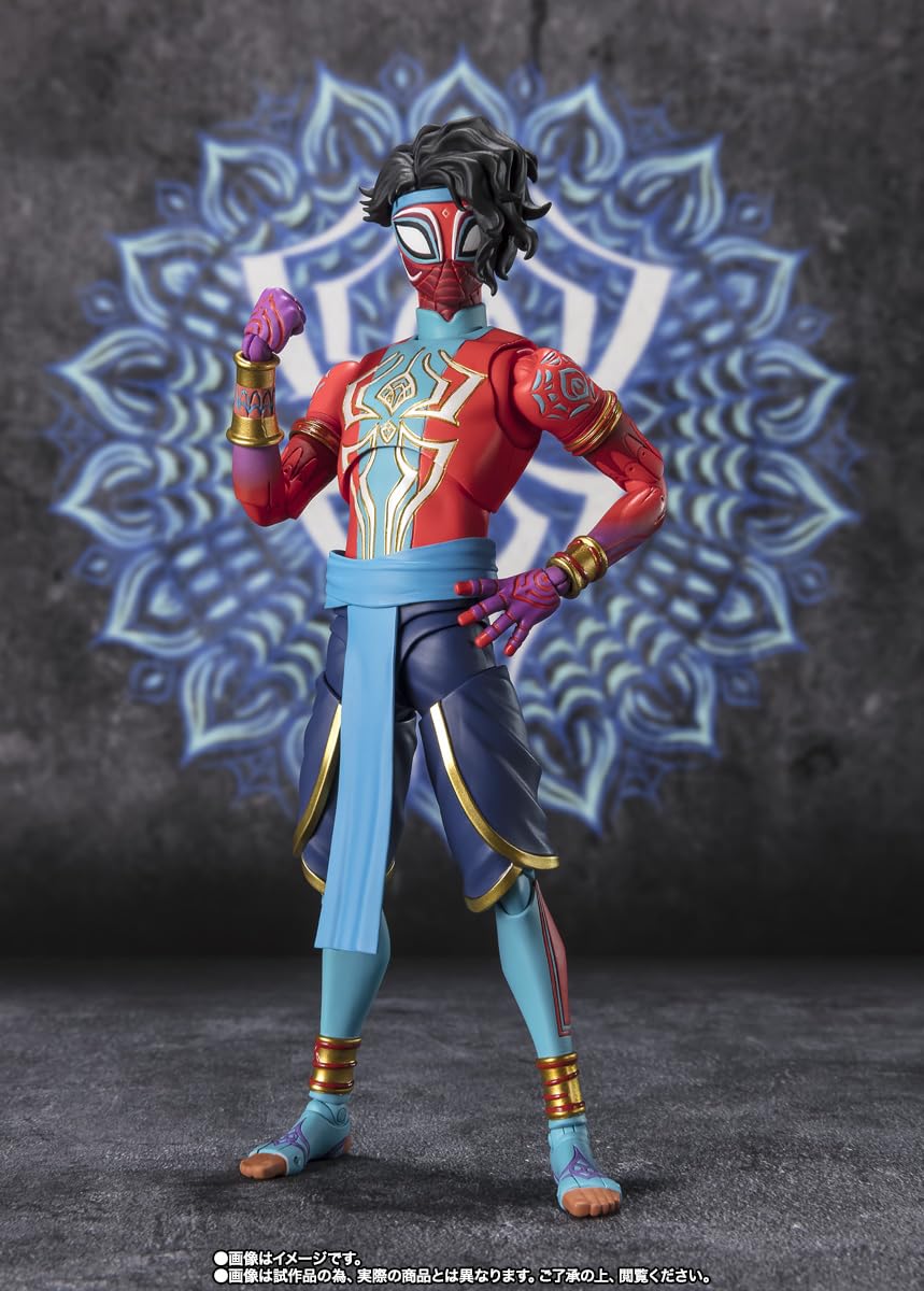 TAMASHII NATIONS - Spider-Man: Across The Spider-Verse - Spider-Man India, Bandai Spirits S.H.Figuarts Action Figure
