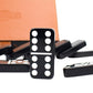 Vovotuzzi Double 6 Domino Set - Classic Black Acrylic Game for Adults & Kids, 7.42×5.04×1.44 inches, Perfect for Family Nights & Travel