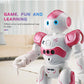 PowerTRC RC Robot Toys for Kids, Remote Control Smart Robot, Programmable, Gesture Sensing Toy with Light & Sound Birthday Gift