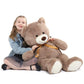 Tezituor Big Teddy Bear 40'' Giant Stuffed Animal Plush Toys Life Size Teddy Bear Plushie Gifts for mature-themed & Children Kids Boys Girls or Kids Soft Bear for Valentines Day Chrismas Birthday Baby Shower