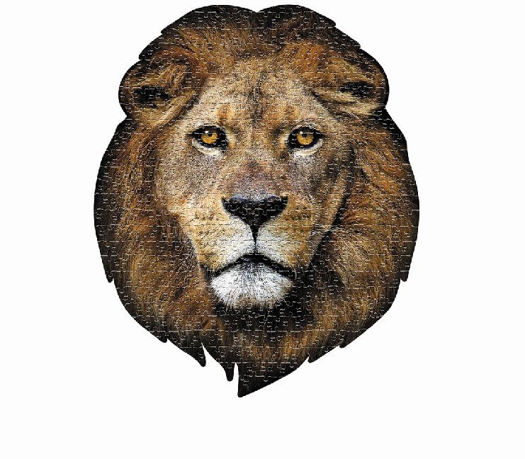 Madd Capp Puzzles - I Am Lion - 550 Pieces - Animal Shaped Jigsaw Puzzle