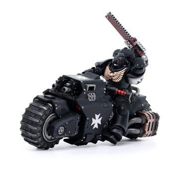 Joytoy Warhammer 40,000 Action Figure 1/18 Black Templars Motorcycle Outriders And Brother Valtus Model