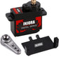 INJORA RC Servo 12g Digital V2 Servo with Metal Mount and 15T Arm for AX24 Axial SCX24 Car Model Upgrade Parts(Grey)