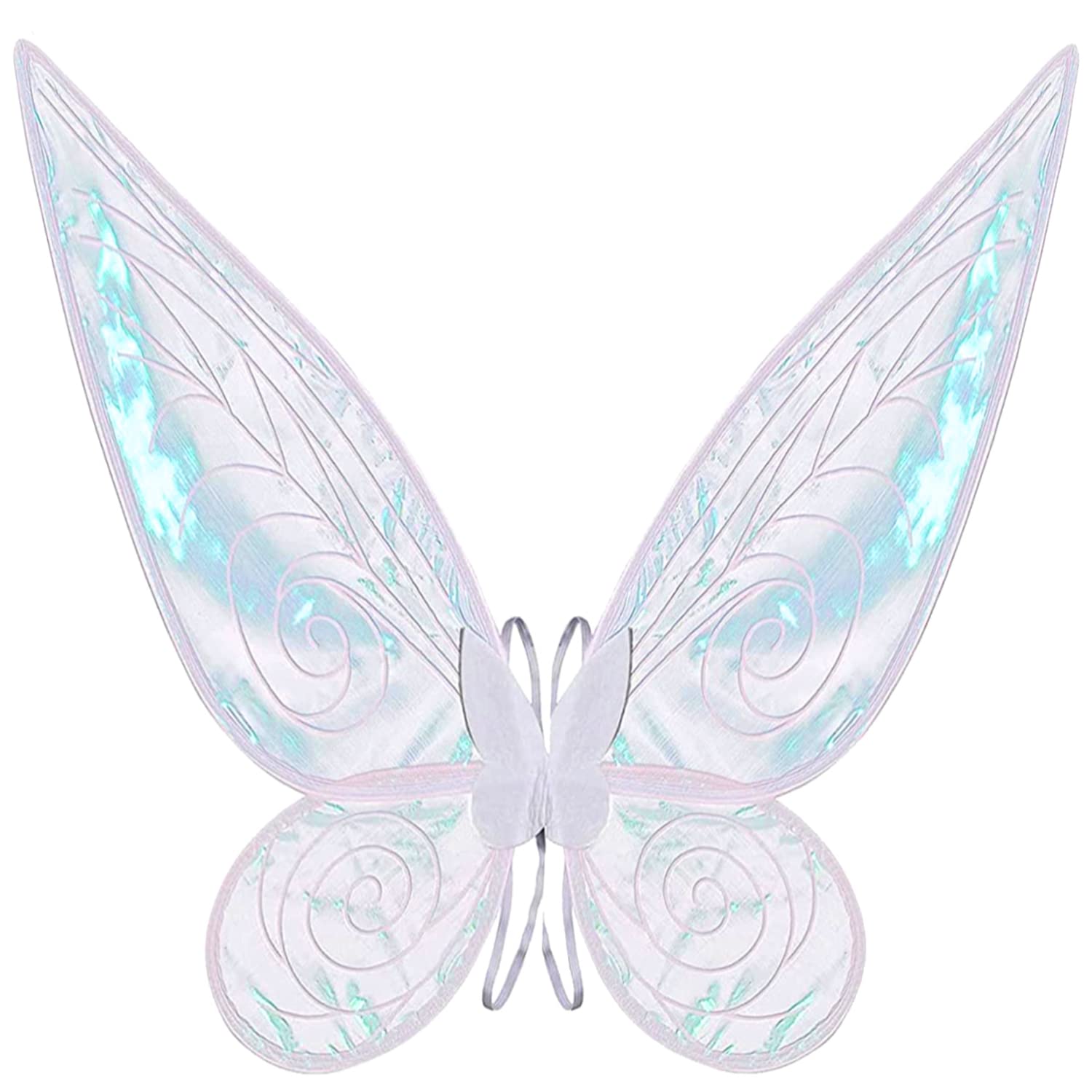 Fairy Wing,Butterfly Fairy Halloween Costume Angel Wings,Halloween Costume Sparkle Angel Wings Dress Up Party Favor White
