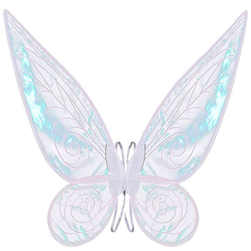Fairy Wing,Butterfly Fairy Halloween Costume Angel Wings,Halloween Costume Sparkle Angel Wings Dress Up Party Favor White