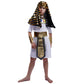 Pgond Egyptian Pharaoh Costume Kids Boys Role-Play Egypt King Outfit (10-12 Years)