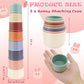 8 Pcs Stacking Cups For Rabbits Safe Plastic Rabbit Toys Of Different Sizes, Stackable Bunny Toys, Enrichment Toys For Small Ani