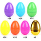 Gaboss Jumbo Bright Plastic Easter Eggs - 3.15'' Include 6 Golden Eggs,For Easter Basket Stuffers Fillers,Theme Party Favor,Clas