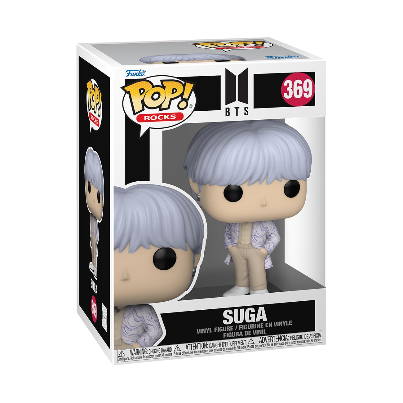 Funko Pop! Rocks: Bts - Suga - Collectable Vinyl Figure - Gift Idea - Official Merchandise - For Kids & Adults - Music Fans - Model Figure For Collectors And Display
