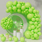Lime Green Balloons 110Pcs Light Green Balloon Garland Arch Kit 5/10/12/18 Inch Matte Latex Green Balloons Different Sizes As Ba