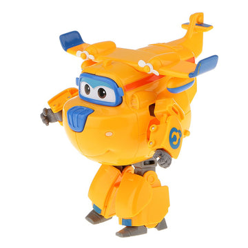 Super Wings Transformer Toys, 5 In Donnie Transforming Airplane Toys, 2-In-1 Mode Action Figures, Plane To Robot, Preschool Gift Transformer Figures Toys For Boys Girls Kids Age 3 4 5 6 7 8+