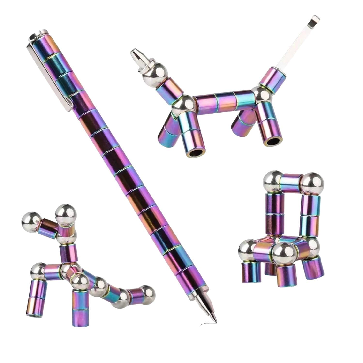 Fidget Pen Magnetic Decompression Multifunction Writing Magnetic Pen - Pen Fun Stress-Relieving Magic Pen Fidget Magnet Toy Pen