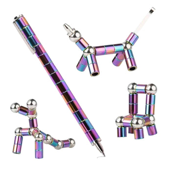 Fidget Pen Magnetic Decompression Multifunction Writing Magnetic Pen - Pen Fun Stress-Relieving Magic Pen Fidget Magnet Toy Pen