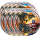 Transformers Party Supplies Bundle Pack includes 16 Dessert Cake Plates, 1 Plastic Table Cover