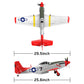 Ssccgym Extra Large 29.5'' 750Mm P51 P51D Mustang Remote Control Combat Aircraft 4Ch Double Battery Aerobatic Brushless Rc Aircr