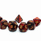 Creebuy Dnd Dice Set Red Black Rpg Dice For Dungeon And Dragons D&D Mtg 7-Die Polyhedral Dice