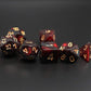 Creebuy Dnd Dice Set 7Pcs Red Mix Black Nebula Dice For Dungeon And Dragons D&D Rpg Role Playing Games Polyhedral Dice