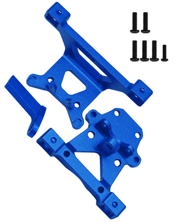 hopsupRC Front Rear Body Post Mount Upgrades Part for 1/16 E-REVO/Mini Slash,Alloy Front & Rear Body Post Mount Hops Ups for 1/1