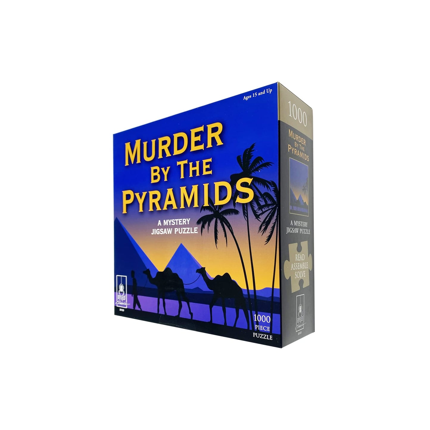 Murder Mystery Party, Classic Mystery Jigsaw Puzzle, Murder By The Pyramids, 1,000 Piece Jigsaw Puzzle