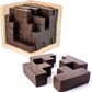 Original 3D Wooden Brain Teaser Puzzle: Engaging 3D Puzzle Box For Kids 8-12 & Adults, Desk Toys Delight, Challenging Games & Wooden Puzzles For Adult Brain Boost (Brown)