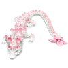 3D Printed Cherry Blossom Crystal Dragon Articulated Movable Model 12 Inch Decorative Fantasy Dragon for Display and Gift