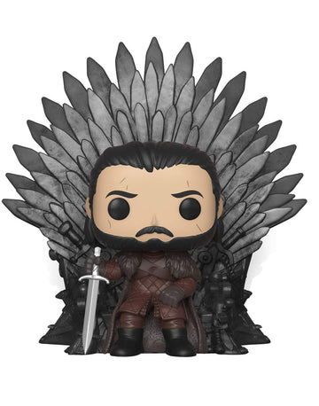 Funko Pop! Deluxe Jon Snow Sitting on Iron Throne - Multicolor Vinyl Figure, One Size, Model 37791