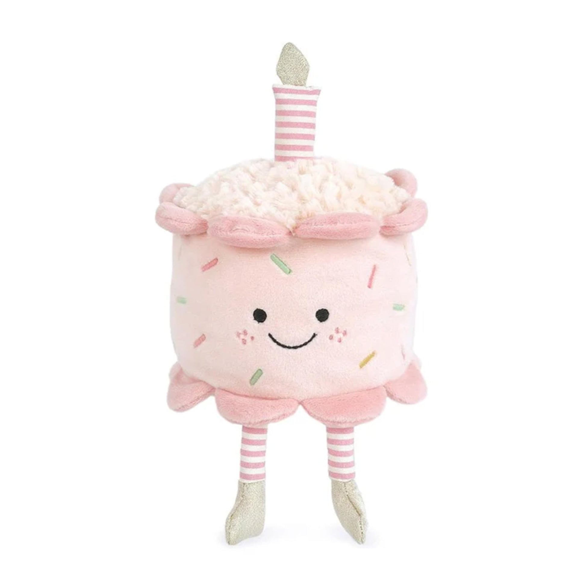 Mon Ami Stuffed Birthday Cake Plush Toy - 7X5    Pretend Play Toy For Toddlers, First Birthday Gift For Kids, Party Decoration (