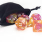 Vvpesca Orange Glitter Dnd Dice Set Of 7 - Polyhedral Dice Set For D&D, Dungeons And Dragons, Role Playing Games, Mtg, Coc, Rpgs