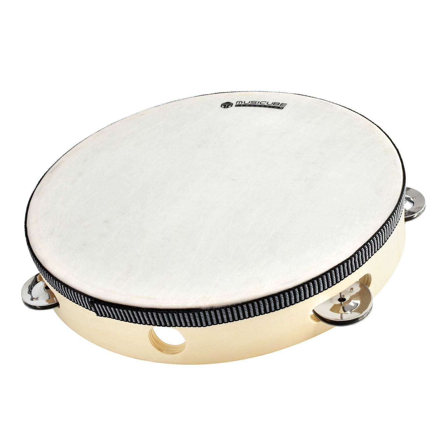 MUSICUBE 10-Inch Hand Drum for mature-themed Kids Natural Wooden Hand Drum Educational Hand-Held Percussion Instrument Toys for Home School Party Supplies Mallet Included