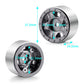 RCLIONS 4pcs Aluminum Alloy 1'' Micro Beadlock Wheels Rims for All 1/24 Scale Axial SCX24 RC Crawler Car Upgrades Accessories