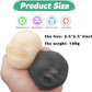 Moinin Squishy Fidget Stress Relief Toy - Human Face Design, TPR Material, White/Black, Perfect for Kids & Adults, Great Gift Idea