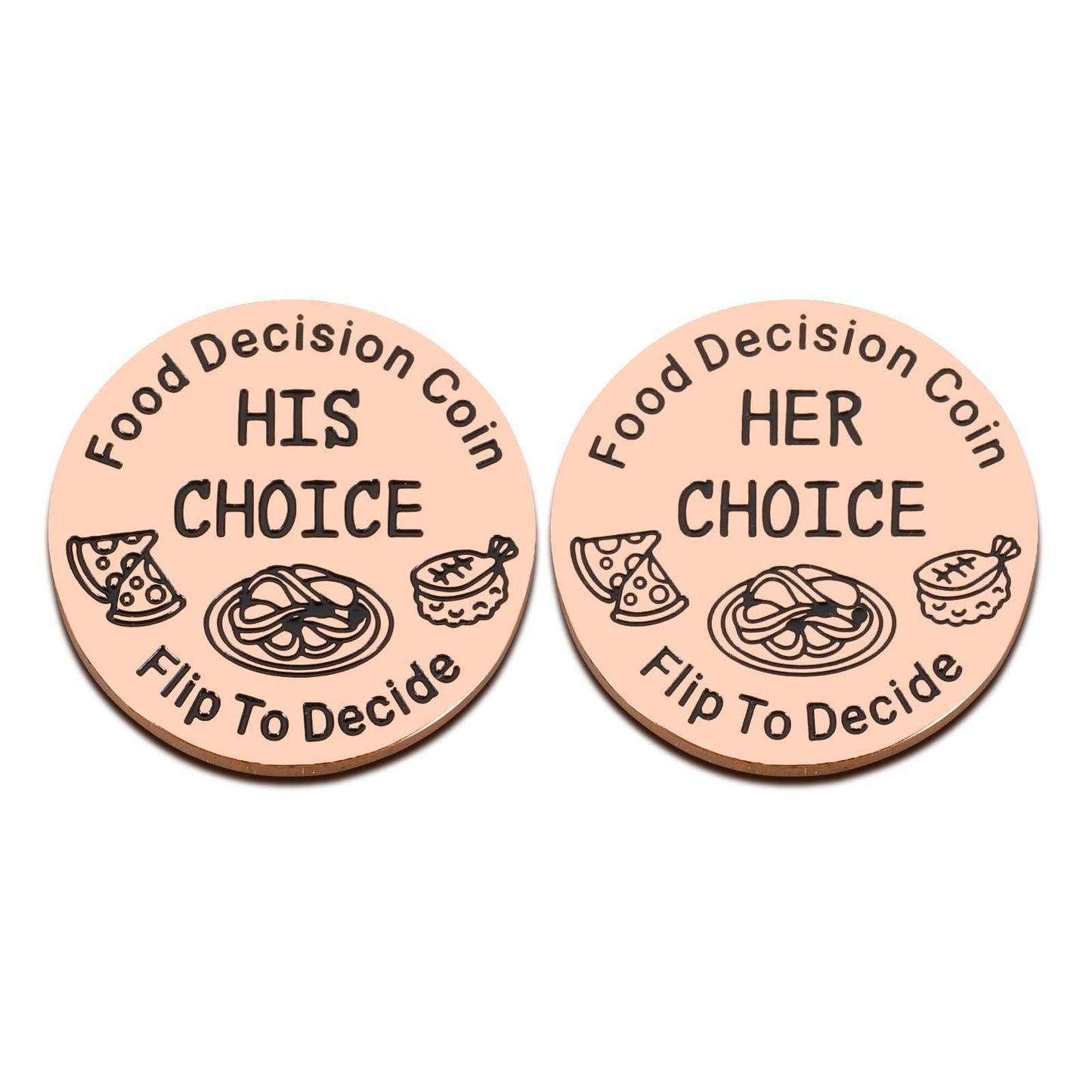 Girlfriend Valentines Day Gifts, Food Decision Coin, Vanlentine Gifts For Couples, Stocking Stuffers For Ladies, Valentines Day