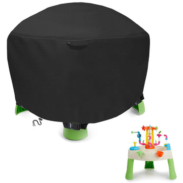 Akefit Kids Water Table Cover For Little Tikes Spiralin' Seas Waterpark Play Table, Round Sand Water Table Cover Waterproof Dust