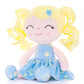 Gloveleya Baby Dolls Soft Snuggly First Baby Girl Gifts Soft Doll For Girls With Star Printed Blue Dress 12Inches Galaxy Series